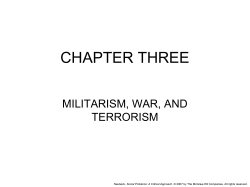 Military - the political economy of war