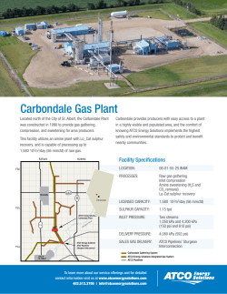 Carbondale Gas Plant - ATCO Energy Solutions