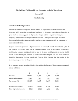 The IASB and FASB stumble over the annuity method of