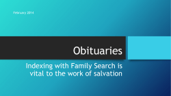 Obituaries - Ogden FamilySearch Library