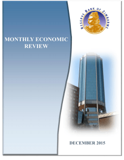 Monthly Economic Review - the Reserve Bank of Zimbabwe