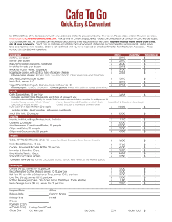 Breakfast price quantity total price Beverages Lunch Sweets Snacks