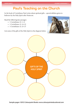 Paul`s Teaching on the Church