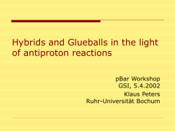 Hybrids and Glueballs