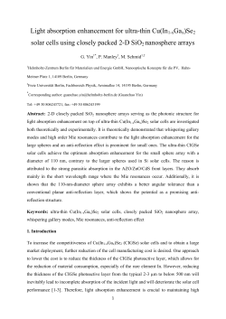 Light absorption enhancement for ultra-thin Cu(In1 - diss.fu
