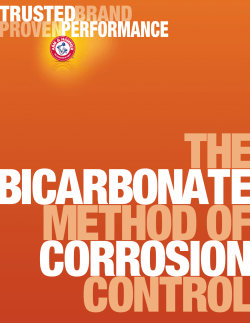 The Bicarbonate Method of Corrosion Control