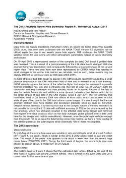 The 2011 Antarctic Ozone Hole