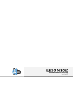 AIAS Rules of the Board - American Institute of Architecture Students