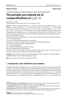 The partially pre-ordered set of compactifications of Cp