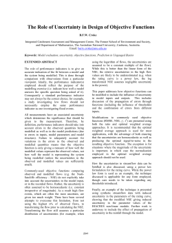 The Role of Uncertainty in Design of Objective Functions