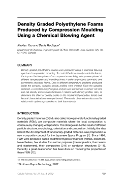 Density Graded Polyethylene Foams Produced by Compression