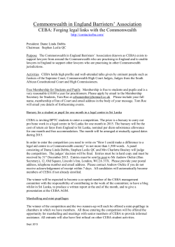 Commonwealth in England Barristers` Association