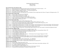 Map Inventory as MS Word Document