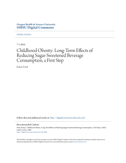 Childhood Obesity: Long-Term Effects of Reducing Sugar