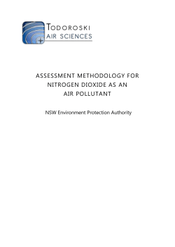 Assessment methodology for nitrogen dioxide as an air