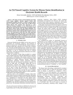 An NLP-Based Cognitive System for Disease Status Identification in