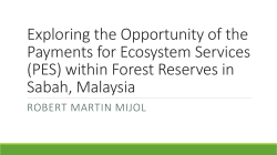 Exploring the Opportunity of the Payments for Ecosystem Services