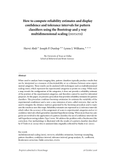 How to compute reliability estimates and display confidence and