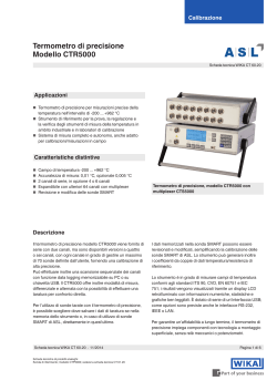 Termometro di precisione Modello CTR5000