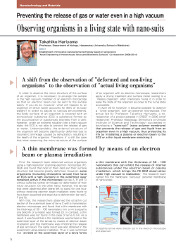 Observing organisms in a living state with nano