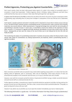 Counterfeit Note Overview