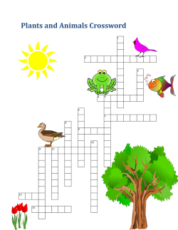 Plants and Animals Crossword - Indiana Wildlife Federation