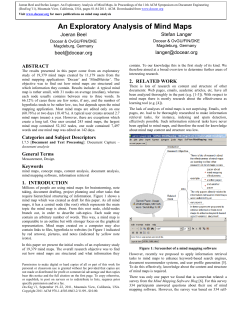 An Exploratory Analysis of Mind Maps