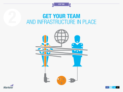 GET YOUR TEAM AND INFRASTRUCTURE IN PLACE