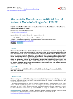 Mechanistic Model versus Artificial Neural Network Model of a