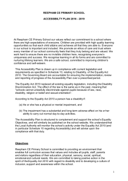 Action Plan A &ndash; Improving Physical Access