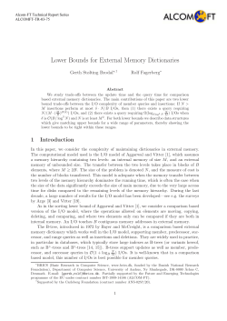 Lower Bounds for External Memory Dictionaries