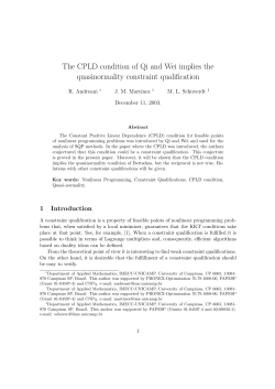 The CPLD condition of Qi and Wei implies the - Imecc