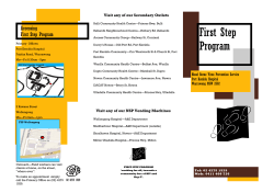 First Step Program - Illawarra Shoalhaven Local Health District