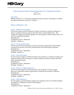 Cyber Genome Project General Dynamics TA-1