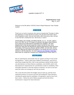 Rapid Response Team Update 2017-8, May 15