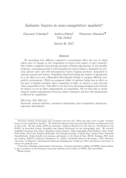Inelastic buyers in non-competitive markets