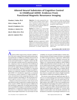 Altered Neural Substrates of Cognitive Control in
