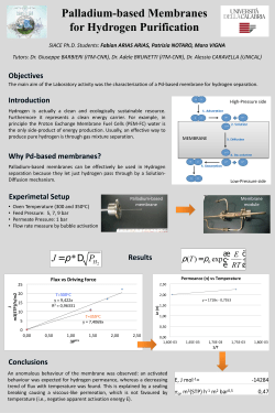 Pd-based Membranes for Hydrogen purification