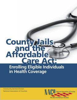 County Jails and the Affordable Care Act