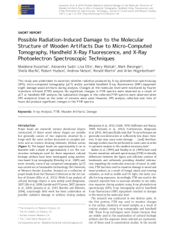 Possible Radiation-Induced Damage to the Molecular Structure of