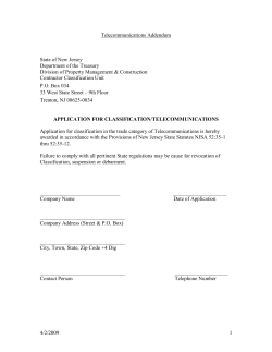 Telecommunications Addendum