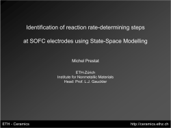 Identification of reaction rate-determining steps at - ETH