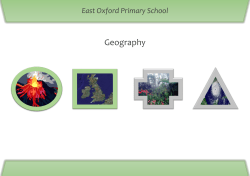 Geography - East Oxford Primary School