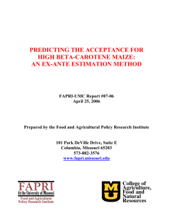 predicting the acceptance for high beta-carotene