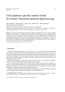Cell apoptosis specific marker found by Fourier Transform