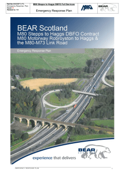 M80DBFO BEAR SCOTLAND EMERGENCY STRATEGY