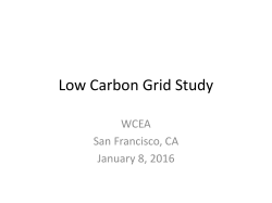 Low Carbon Grid Study