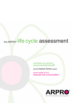 the ARPRO&reg; life cycle assessment