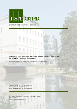 Unifying Two Views on Multiple Mean-Payo Objectives