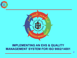 QATARGAS - OFFSHORE 8 What is Continuous Improvement?